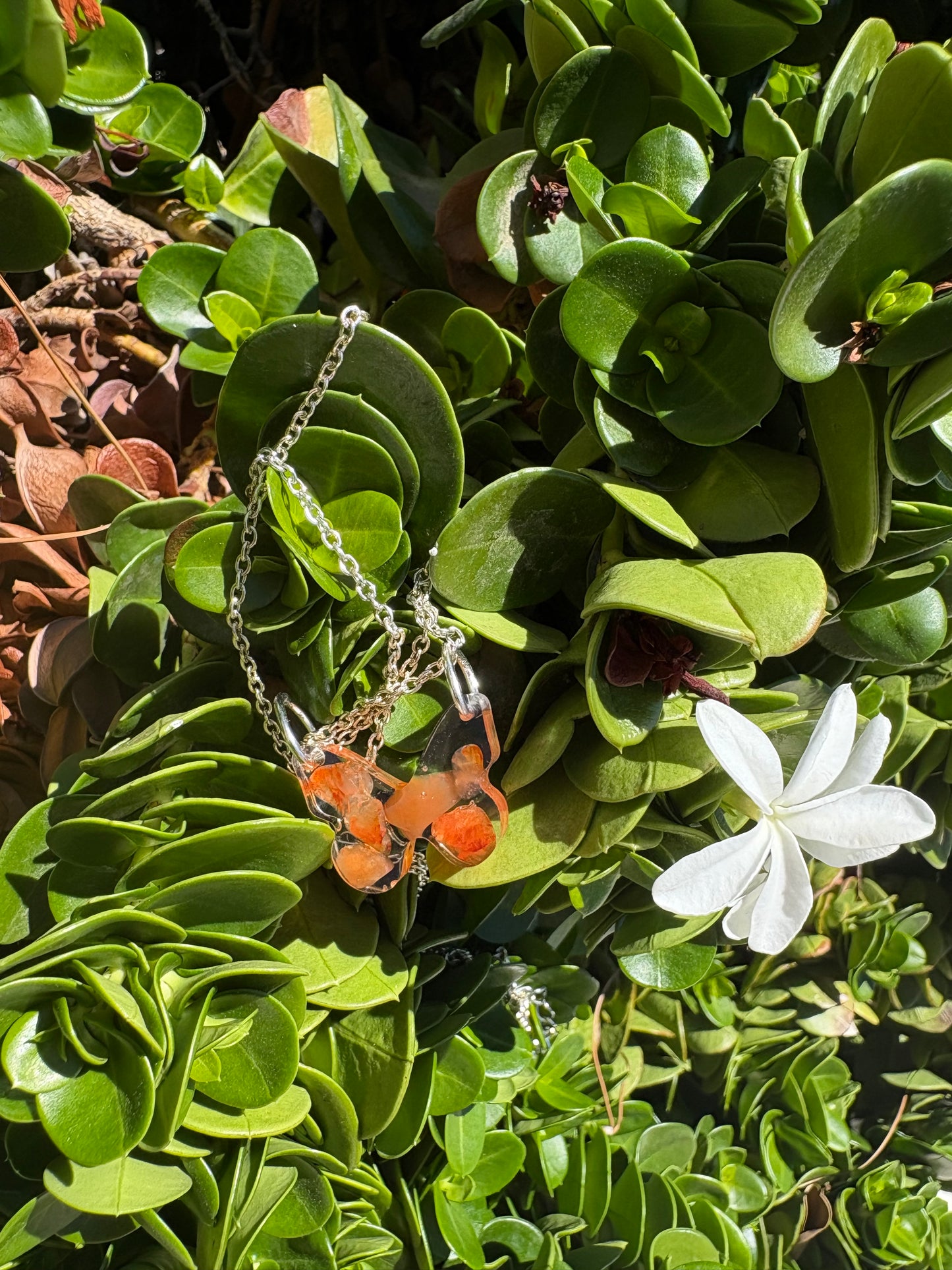 Carnelian Butterfly Necklace