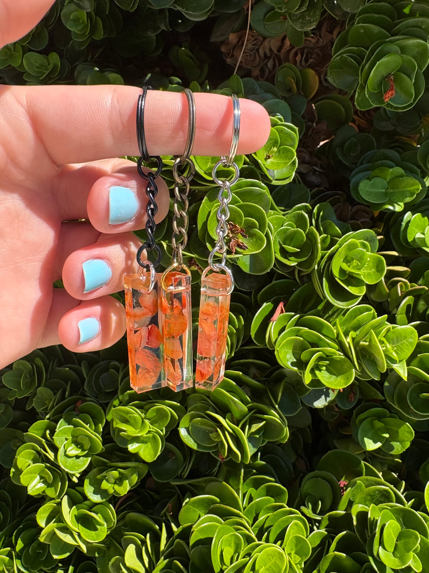 Carnelian Bar Keychain
