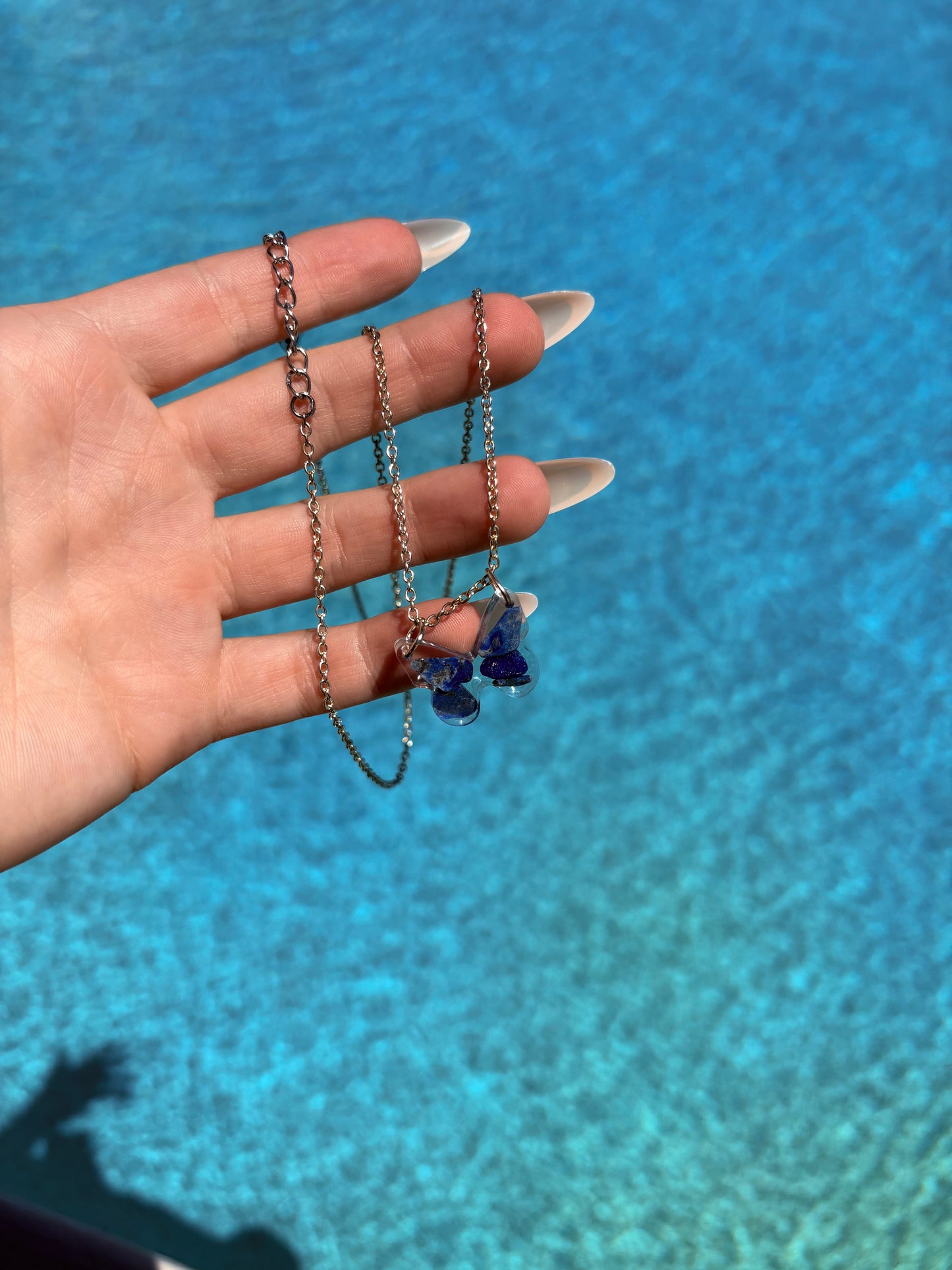 Lapis Lazuli Butterfly Necklace