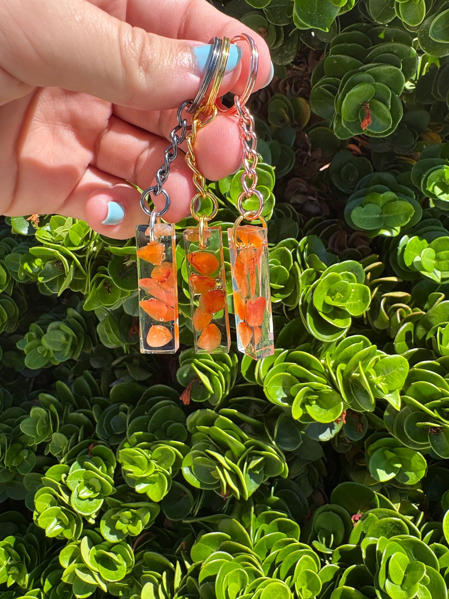 Carnelian Bar Keychain