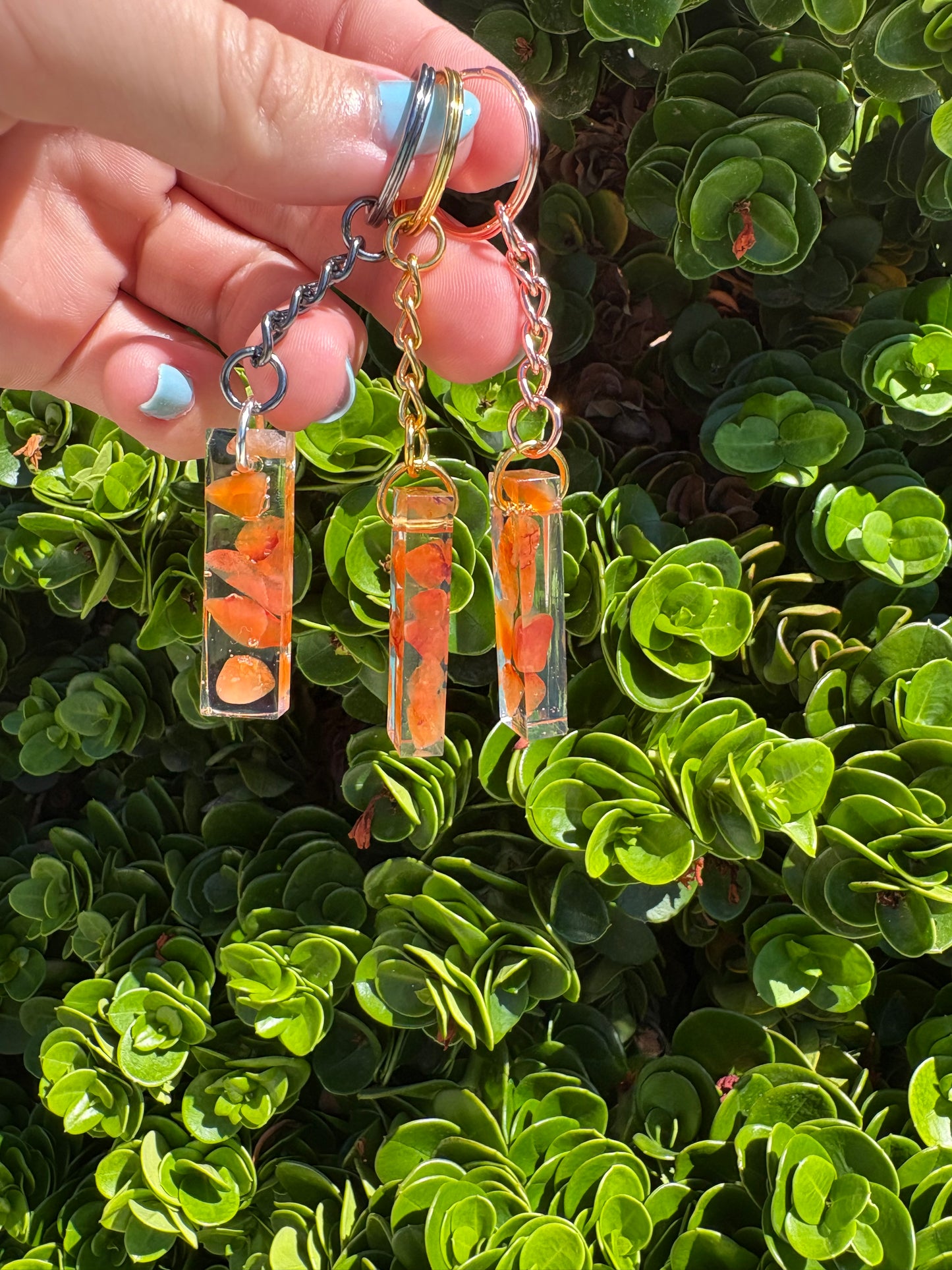 Carnelian Bar Keychain