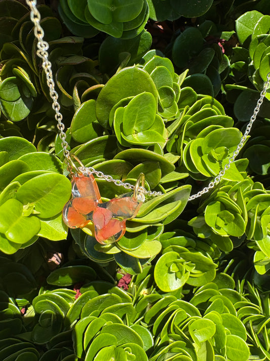 Carnelian Butterfly Necklace
