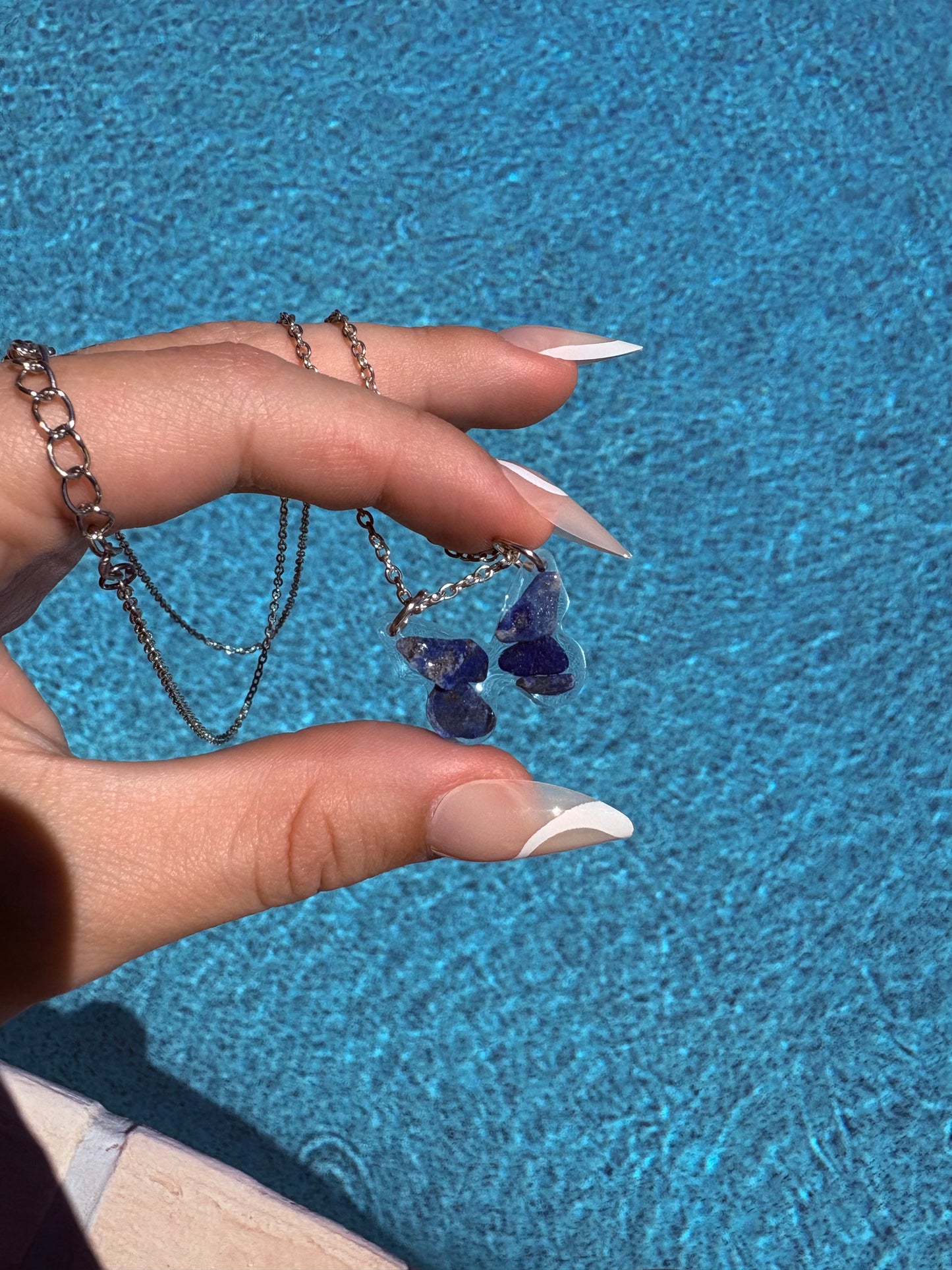 Lapis Lazuli Butterfly Necklace