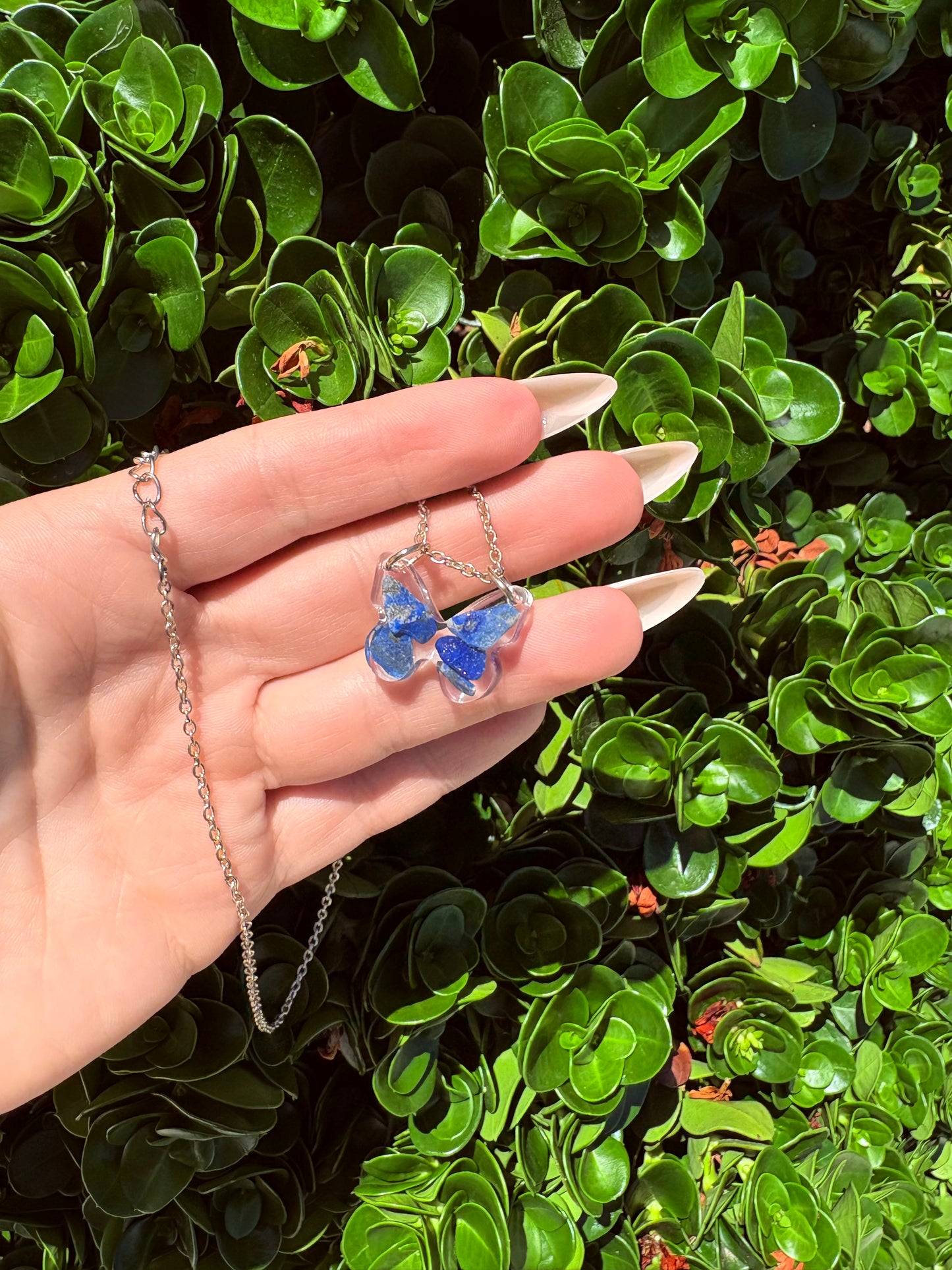 Lapis Lazuli Butterfly Necklace