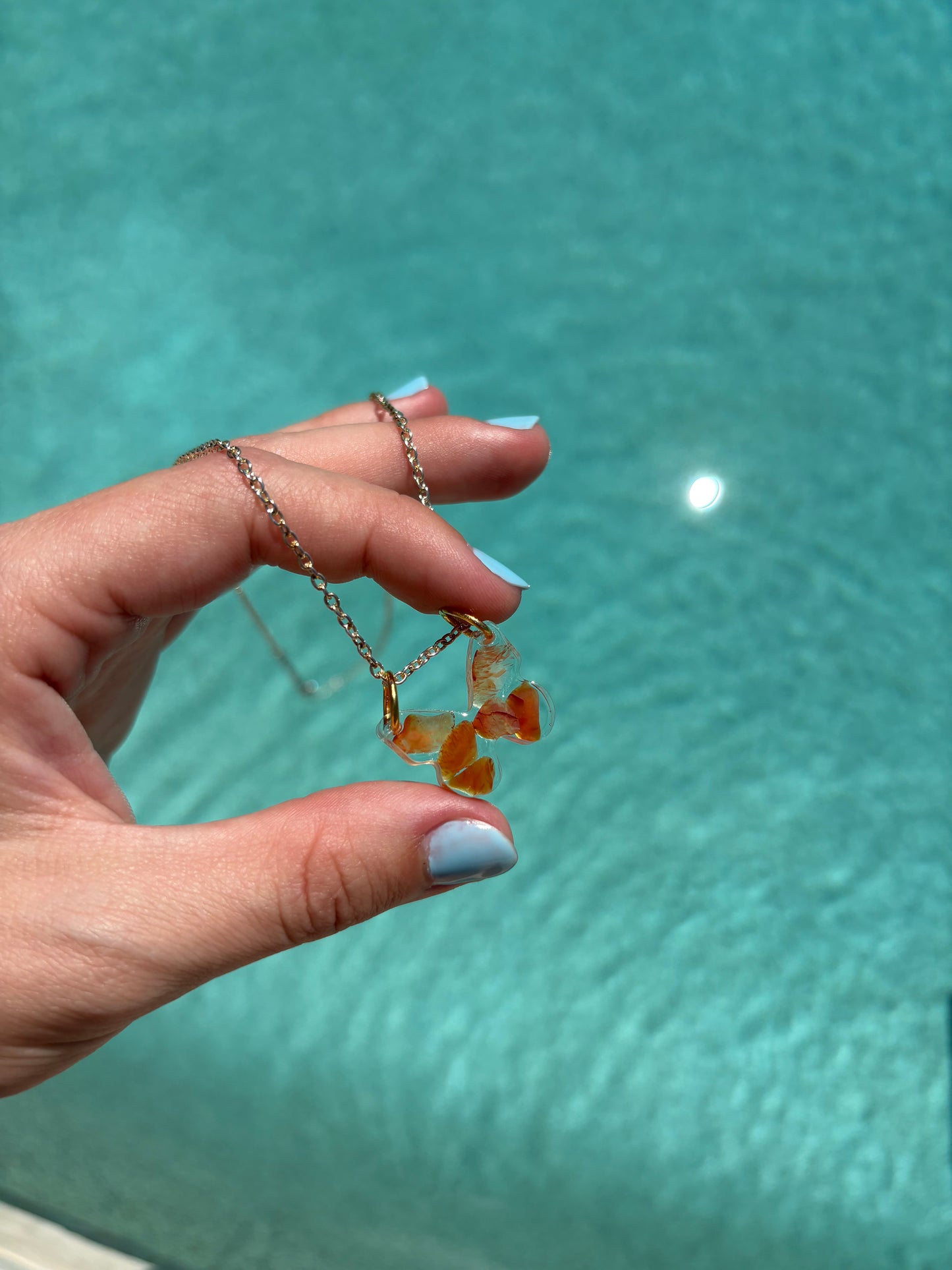 Carnelian Butterfly Necklace