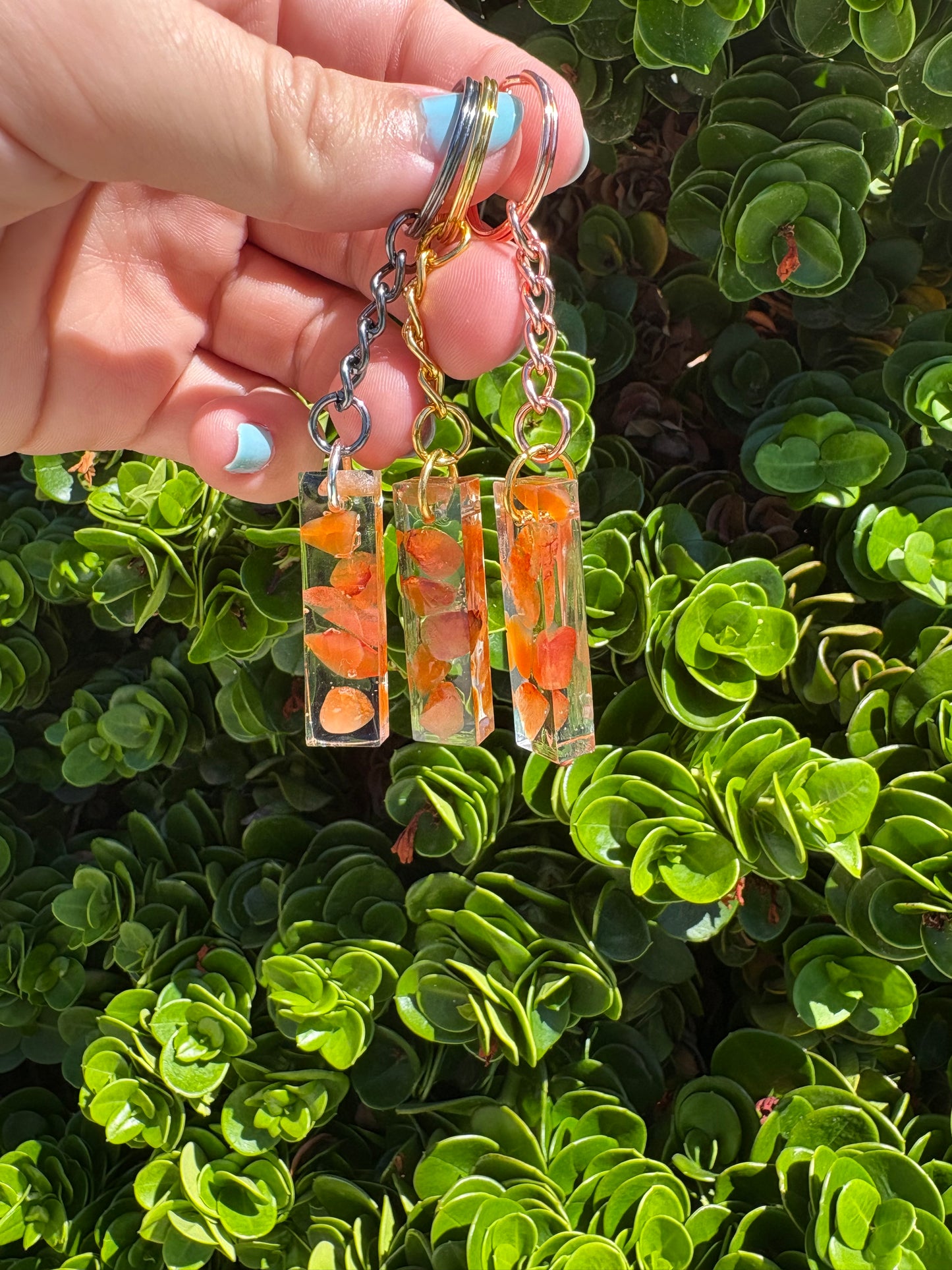 Carnelian Bar Keychain