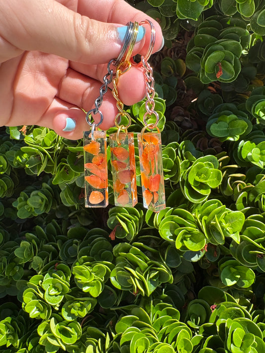 Carnelian Bar Keychain